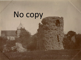 PHOTO FRANCAISE - COUR ET  L'EGLISE DE SAINT VERAIN PRES DE ALIGNY - COSNE NIEVRE 58 - VERS 1900 - 1910 - Lieux