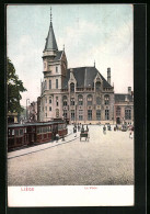 AK Liege, La Poste, Strassenbahn  - Tramways