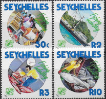 Seychelles - 1987 - Fishing Industry - Yv 639/42 - Fábricas Y Industrias