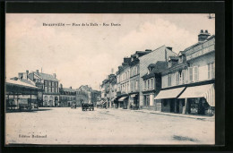 CPA Beuzeville, Place De La Halle, Rue Destin  - Autres & Non Classés