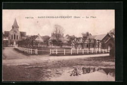 CPA Saint-Denis-le-Ferment, La Place  - Otros & Sin Clasificación