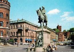 73625749 Haelsingborg Stortorget Med Magnus Stenbocks Staty Haelsingborg - Suède