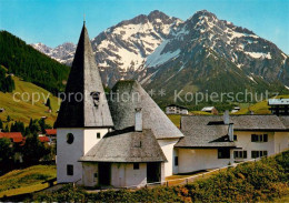 73625728 Hirschegg Kleinwalsertal Vorarlberg Ev Kirche Mit Elferkopf Und Zwoelfe - Sonstige & Ohne Zuordnung