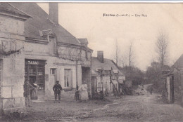 Fortan (41 Loir Et Cher) La Place Une Rue - Imprimerie Du Cachet à Vendôme - Otros & Sin Clasificación