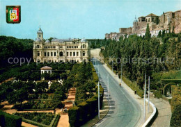 73625302 Malaga Andalucia Ayuntamiento Y Puerto Oscura Rathaus Malaga Andalucia - Other & Unclassified