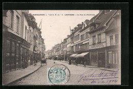 CPA Louviers, La Rue De Neubourg  - Louviers