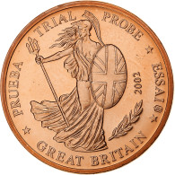 Grande-Bretagne, 5 Euro Cent, Fantasy Euro Patterns, Essai-Trial, 2002, Cuivre - Privatentwürfe