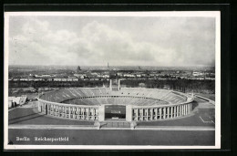 AK Berlin, Reichssportfeld Mit Stadtpanorama  - Autres & Non Classés