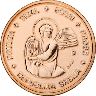 Serbie, 2 Euro Cent, Fantasy Euro Patterns, Essai-Trial, 2004, Cuivre Plaqué - Privatentwürfe