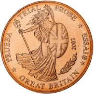 Grande-Bretagne, 2 Euro Cent, Fantasy Euro Patterns, Essai-Trial, 2002, Cuivre - Privatentwürfe