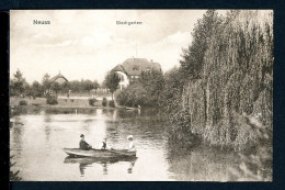 AK Neuss Um 1920 Stadtgarten Mit Ruderboot Auf Teich (PK0216 - Autres & Non Classés