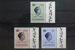 Luxemburg 601-603 Postfrisch Mit Seitenrand Rechts #TH407 - Andere & Zonder Classificatie