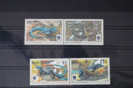 St. Lucia 1275-1278 Postfrisch Reptilien #WC956 - St.Lucie (1979-...)