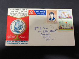 3-5-2024 (4 Z 4) FDC  New Zealand Letter (posted To Australia) 1969 -  Health Camp (cricket) - FDC