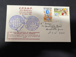 3-5-2024 (4 Z 4) FDC  New Zealand Letter (posted To Australia) 1969 - CORSO 25th Anniversary - FDC