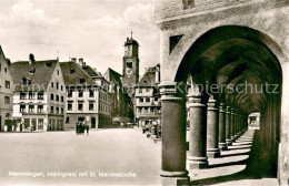 73624655 Memmingen Marktplatz Mit St. Martinskirche Memmingen - Memmingen