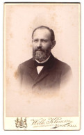 Fotografie Wilh. Klemm, Schw. Hall, Ackersanlagen, Portrait Stattlicher Herr Mit Vollbart  - Anonyme Personen