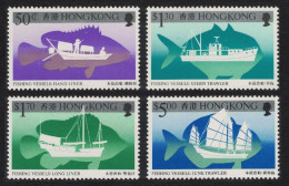 Hong Kong - 1986 - Fishing Industry, Vessels - Yv 483/86 - Usines & Industries