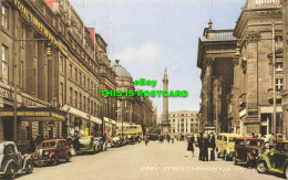 R593072 Newcastle On Tyne. Grey Street. Valentine. Collo Colour. 1956 - Welt