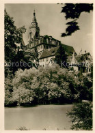 73623343 Tuebingen Neckar Hoelderlinturm Mit Alter Aula Und Turm Der Stiftskirch - Tuebingen