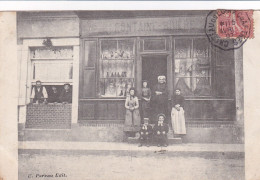 Sargé (41 Loir Et Cher) Maison Fontaine Brière épicerie Chaussures Sur Mesures Carte Commerciale Circulée 1907 - Other & Unclassified