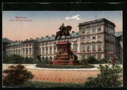 AK Mannheim, Am Kaiser-Wilhelm-Denkmal  - Mannheim