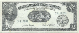 Philippines - 2 Pesos - ND ( 1949 ) - Pick 134.d - Sign. 5 - Serie CV - Filipinas