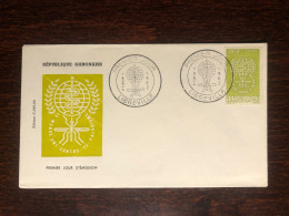 GABON FDC COVER 1962 YEAR MALARIA HEALTH MEDICINE STAMPS - Gabon (1960-...)