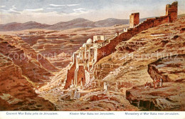 73804523 Jerusalem Yerushalayim Kloster Mar Saba Kuenstlerkarte Serie 774 Palaes - Israël