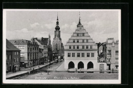 AK Greifswald, Nikolaikirche Und Rathaus  - Greifswald