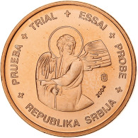 Serbie, Euro Cent, Fantasy Euro Patterns, Essai-Trial, 2004, Cuivre Plaqué - Prove Private