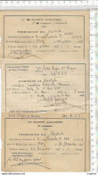 XE // Rare 3 Permissions De SPECTACLE //MILITARIA METZ 1936 // Gouvernement Militaire XE  //  Rare 3 Permissions De SPEC - Toegangskaarten