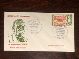 GABON FDC COVER 1978 YEAR FLEMING PENICILLIN HEALTH MEDICINE STAMPS - Gabun (1960-...)