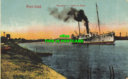 R592345 Port Said. Paquebot A Lentree Du Canal. M. M. L - Mundo