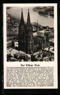 AK Köln, Dom Aus Der Vogelschau  - Otros & Sin Clasificación