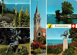 13003125 Romanshorn Bodensee Seeblick Statue Park Kirche Romanshorn Bodensee - Other & Unclassified