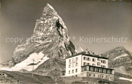 12974925 Zermatt VS Hotel Schwarzsee Berghotel Mit Matterhorn Walliser Alpen  - Autres & Non Classés