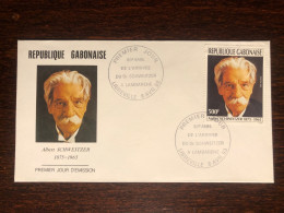 GABON FDC COVER 1993 YEAR SCHWEITZER HEALTH MEDICINE STAMPS - Gabon