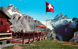 12938735 Grindelwald Berg Restaurant First Mit Wetterhorn Und Schreckhorn Grinde - Sonstige & Ohne Zuordnung