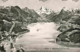 12895715 Brunnen SZ Vierwaldstaettersee Alpenpanorama Aus Der Vogelperspektive B - Sonstige & Ohne Zuordnung