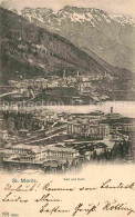 12880655 St Moritz Bad GR Panorama Dorf  St Moritz - Altri & Non Classificati