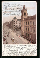 Lithographie Berlin, Leipzigerstrasse Aus Der Vogelschau  - Mitte