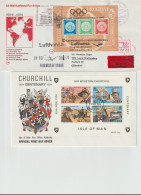 Ten Covers Franked W/Souvenir Sheets From Whole World. Postal Weight 0,120 Kg. Please Read Sales Conditions  - Colecciones (sin álbumes)