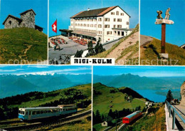 12831945 Rigi Kulm Panorama Blick Auf Berner Alpen Und Pilatus Bergbahn See Rigi - Andere & Zonder Classificatie