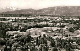 12812435 Geneve GE Palais Des Nations Mont Blanc Et Saleve Alpes Vue Aerienne Ge - Andere & Zonder Classificatie