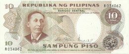 Philippines - 10 Piso - ND ( 1970s ) - Pick 144.b - Unc. - Sign. 8 - Serie R - Philippinen
