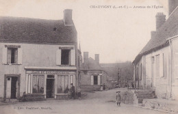 Chauvigny (41 Loir Et Cher) Avenue De L'église - Le Café Du Bon Laboureur - édit. Boulifard - Otros & Sin Clasificación