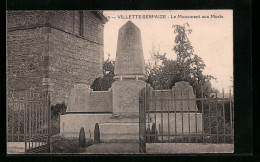 CPA Villette-Serpaize, Le Monument Aux Morts  - Other & Unclassified