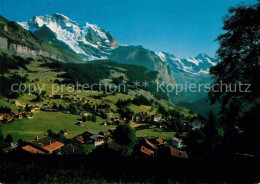 12766115 Wengen BE Mit Jungfrau Und Breithorn Wengen - Other & Unclassified