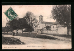 CPA Le Bouchage, Place De L'Eglise  - Other & Unclassified